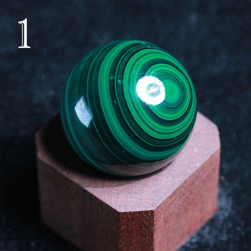 AA Grade Malachite Sphere Natural: Healing Crystal Decor, Heart Chakra,Anahata