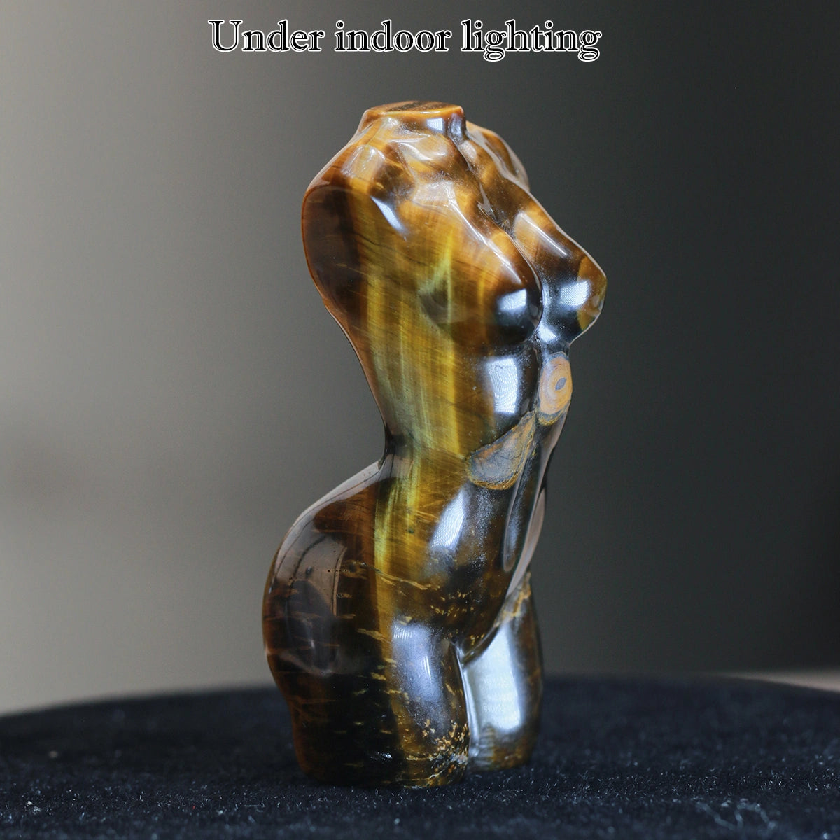 Tiger Eye statue、Female model: Natural Stone,Decor Hand Carved ,chakra