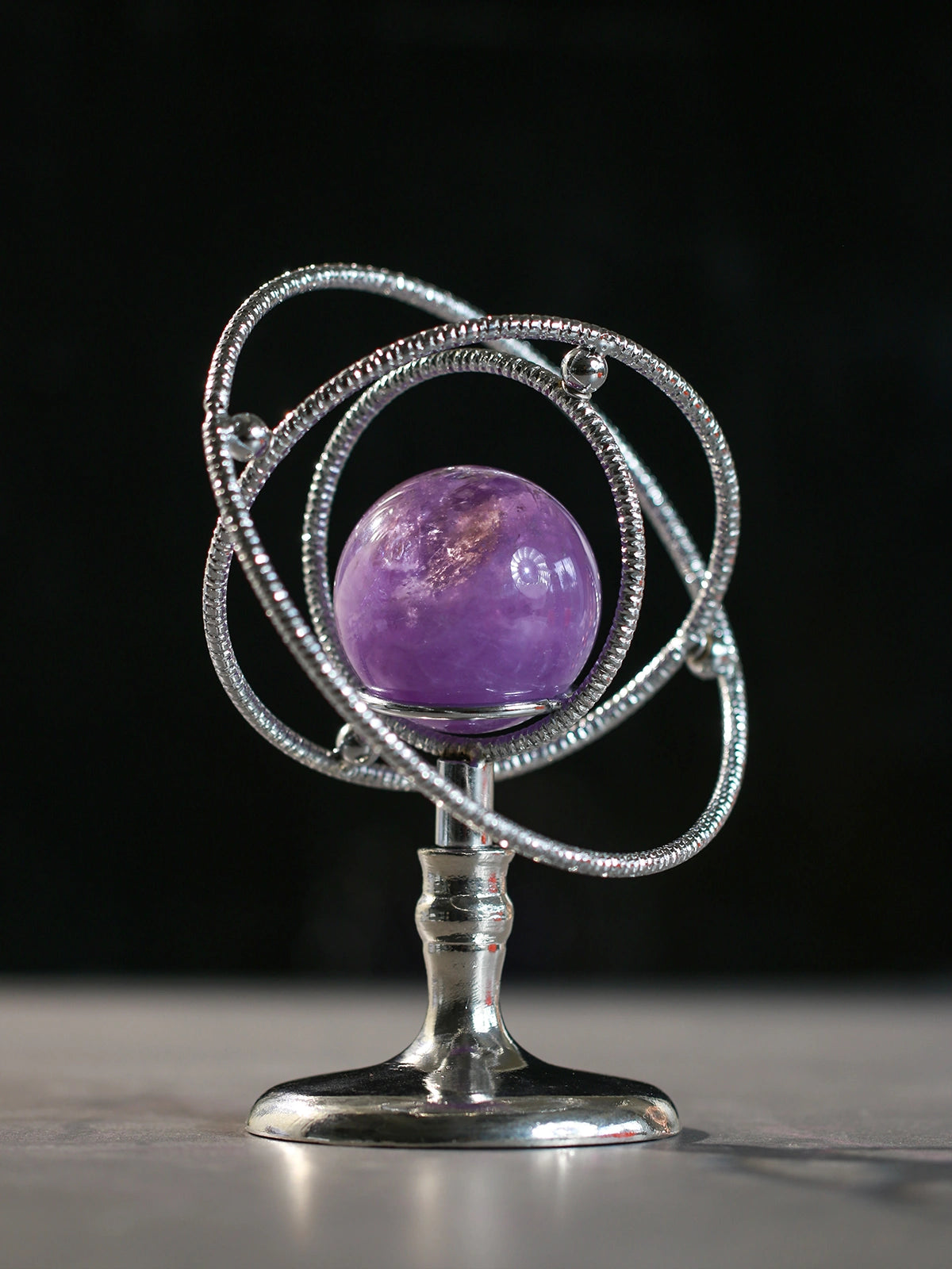 Planet Halo Crystal Ball Holder: Divination Tool, Home Decor,meditation ornament, crystal gift