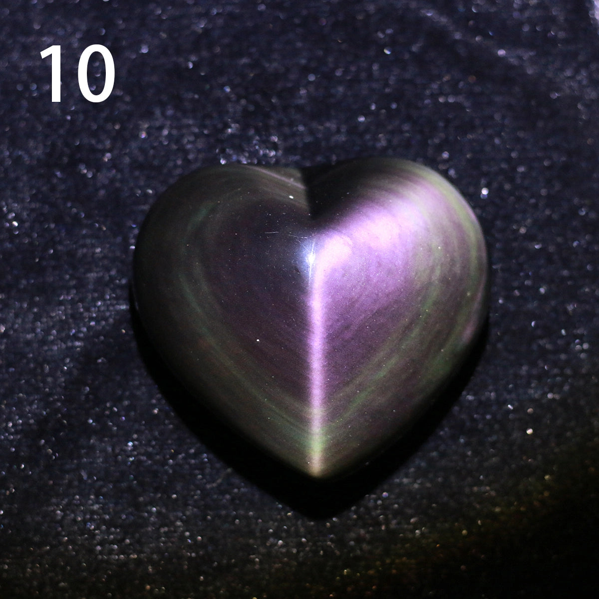 Rainbow obsidian heart-shaped Palm Stone, hand carved gemstone, spiritual chakra, healing crystal decoration,Muladhara