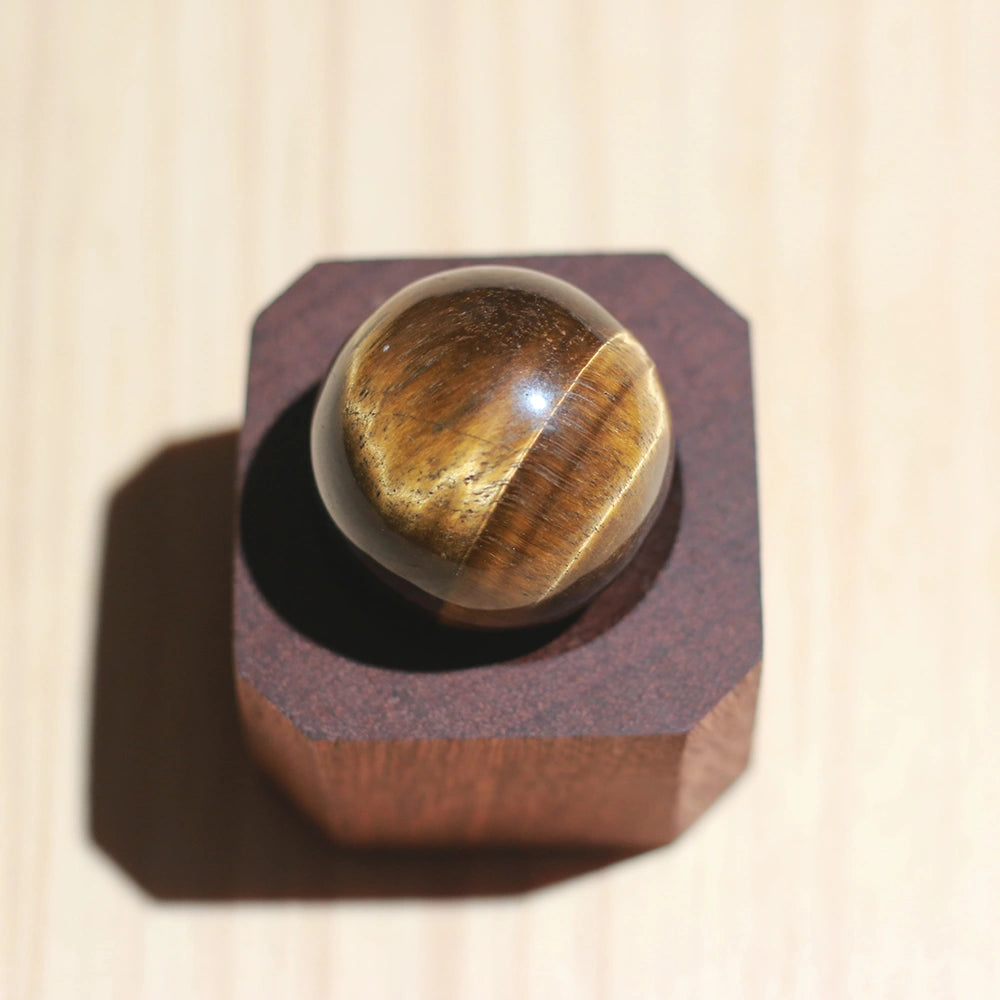 Red Tiger's Eye Sphere / Crystal Carving / Crystal Ball / Healing Reiki Crystal Gift Home Decor | Solar Plexus Chakra | Manipura