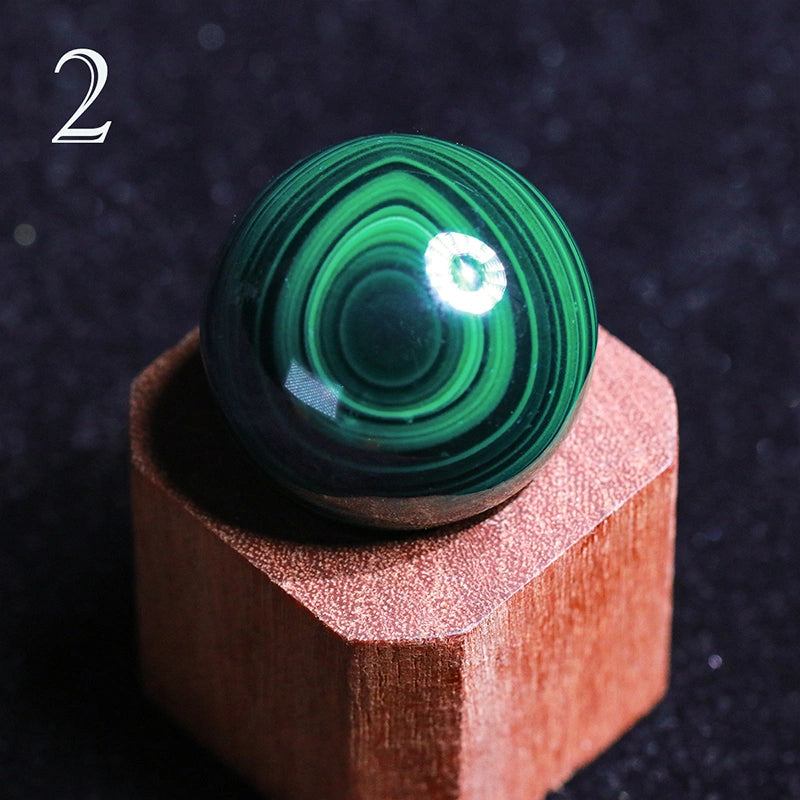 AA Grade Malachite Sphere Natural: Healing Crystal Decor, Heart Chakra,Anahata