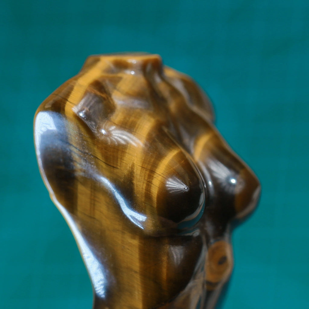 Tiger Eye statue、Female model: Natural Stone,Decor Hand Carved ,chakra
