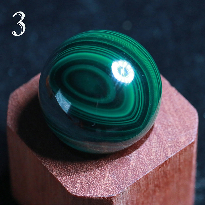 AA Grade Malachite Sphere Natural: Healing Crystal Decor, Heart Chakra,Anahata