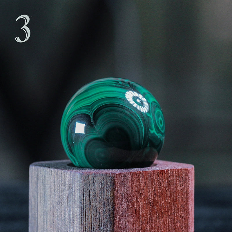 AA Grade Malachite Sphere Natural: Healing Crystal Decor, Heart Chakra,Anahata