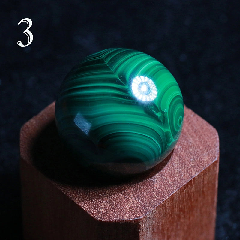AA Grade Malachite Sphere Natural: Healing Crystal Decor, Heart Chakra,Anahata