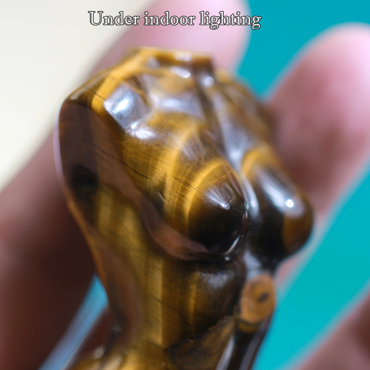 Tiger Eye statue、Female model: Natural Stone,Decor Hand Carved ,chakra