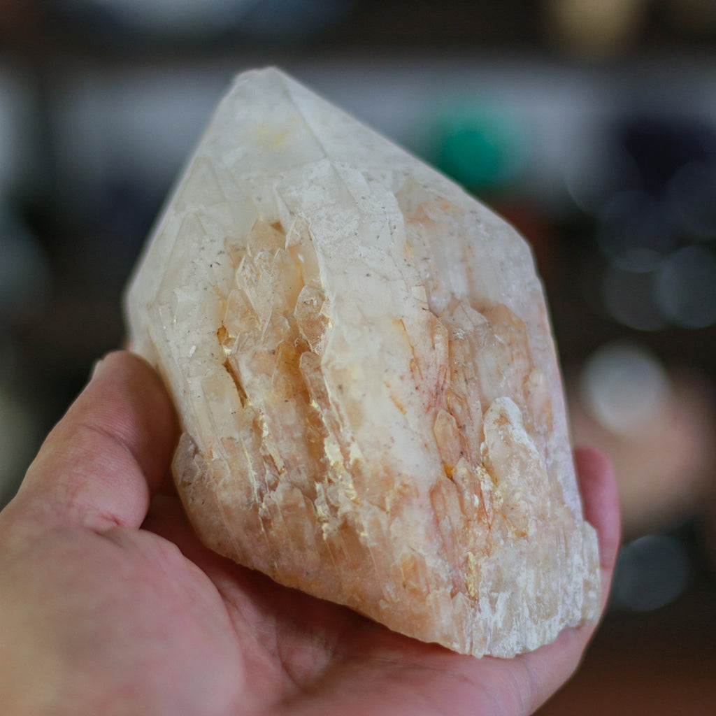 Castle quartz | Pineapple Crystal | Palm Stone| Natural Healing Crystal | Friends Gifts