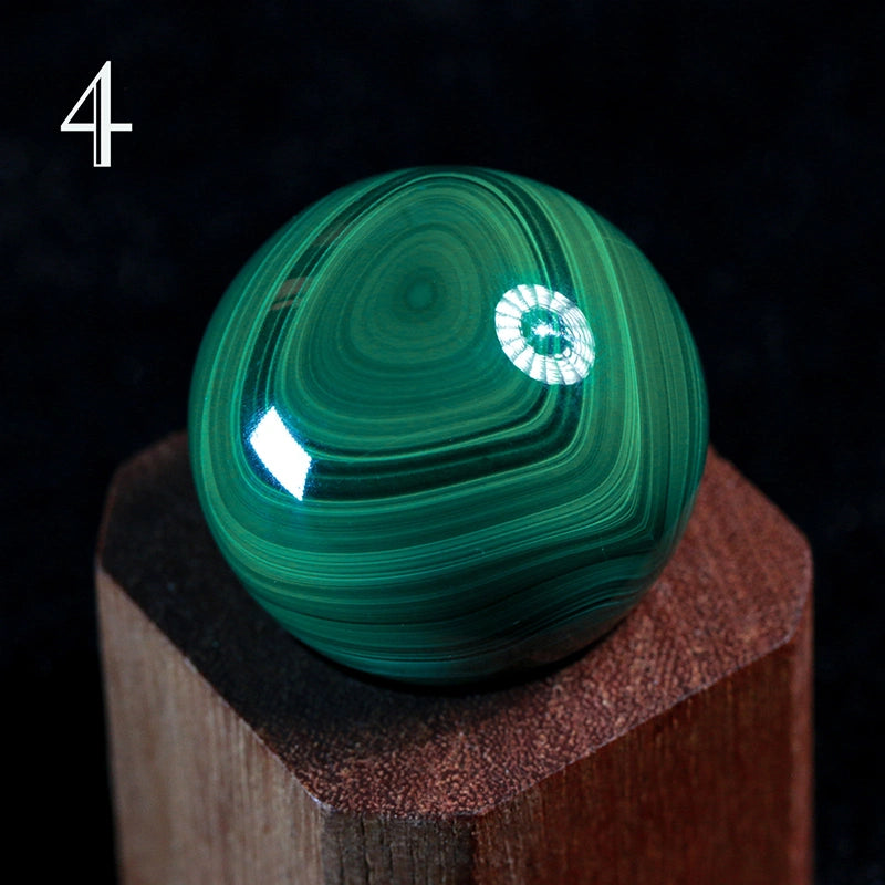 AA Grade Malachite Sphere Natural: Healing Crystal Decor, Heart Chakra,Anahata