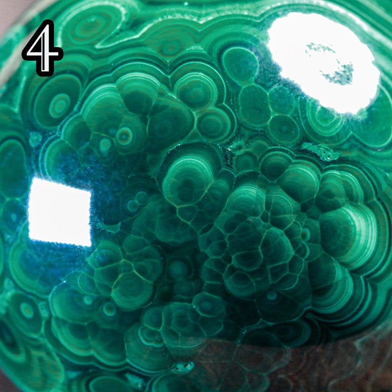 AA Grade Malachite Sphere Natural: Healing Crystal Decor, Heart Chakra,Anahata
