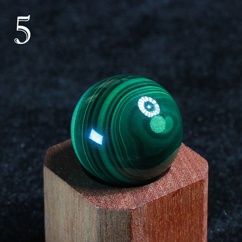 Malachite Sphere AA Grade Natural : Healing Crystal Decor, Heart Chakra,Anahata