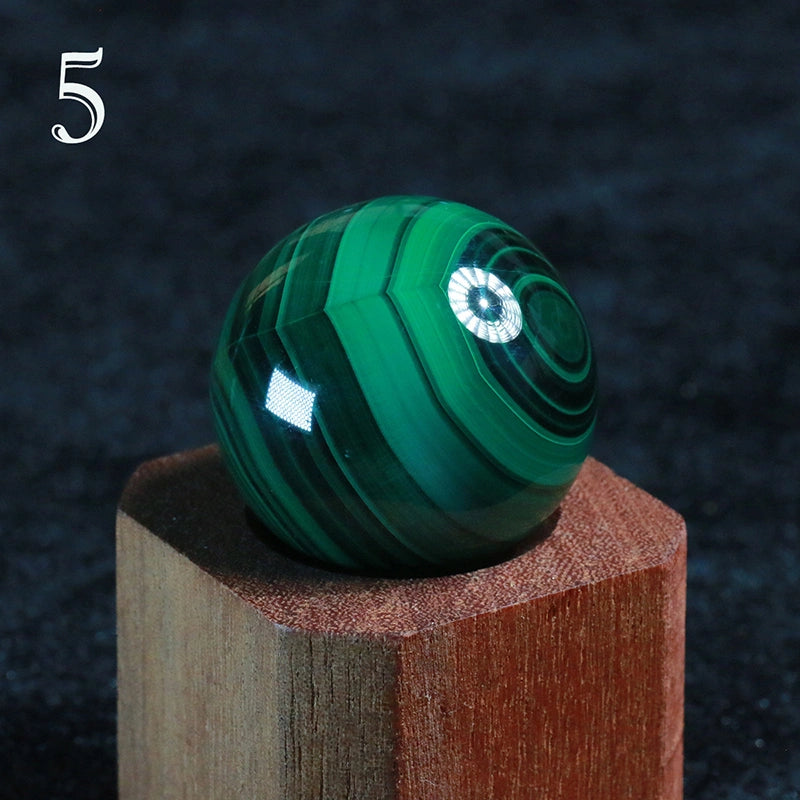 Malachite Sphere AA Grade Natural : Healing Crystal Decor, Heart Chakra,Anahata