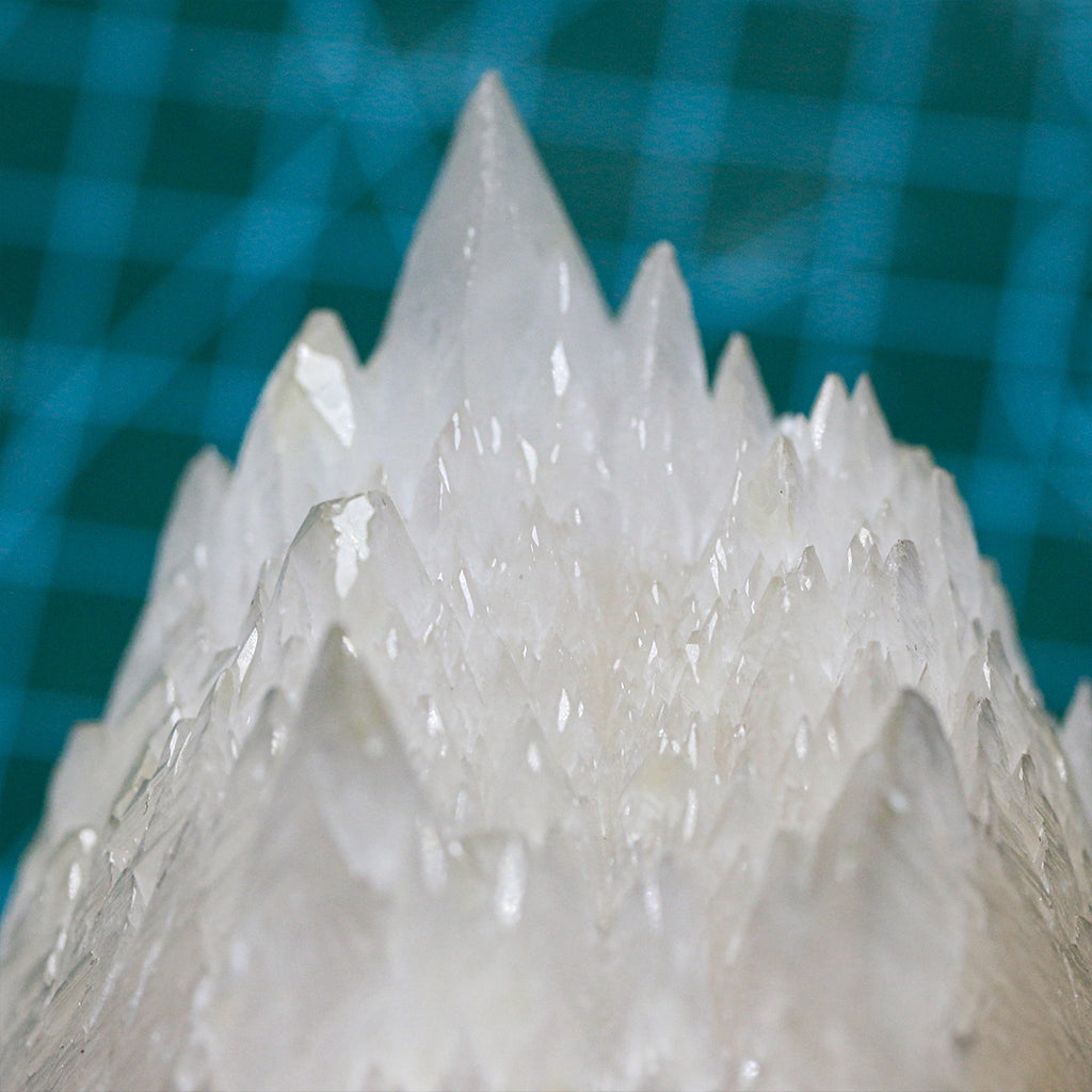 Fish scale calcite, new find mineral, unique shape. Fluorescent beauty, Gift base