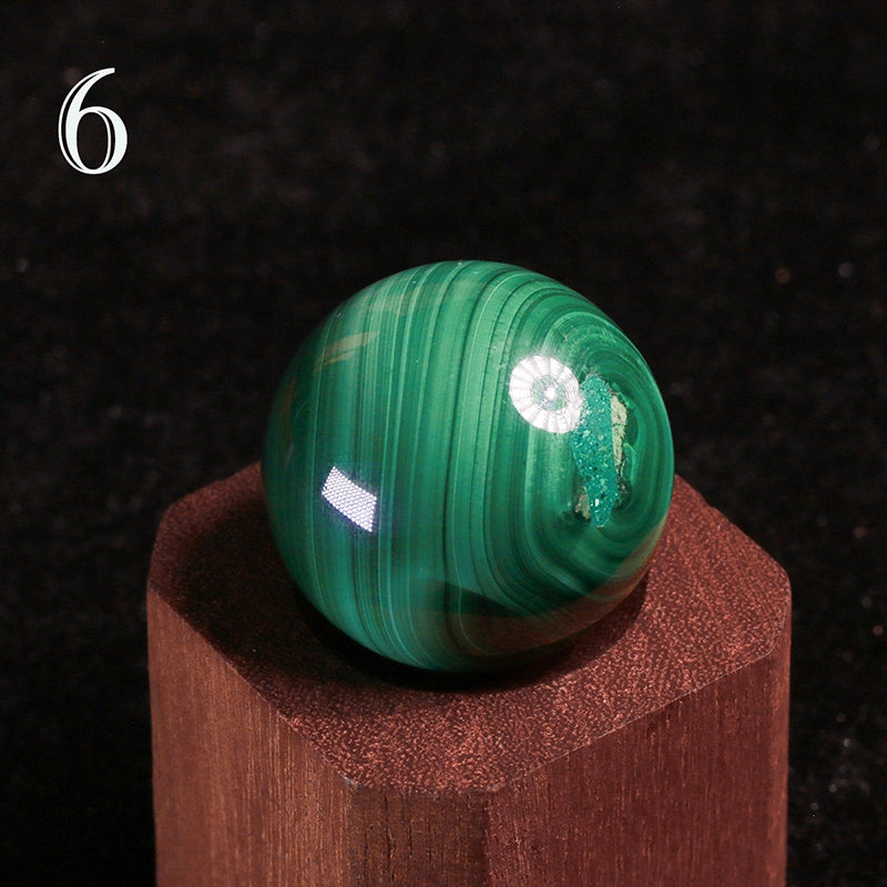 Malachite Sphere AA Grade Natural : Healing Crystal Decor, Heart Chakra,Anahata