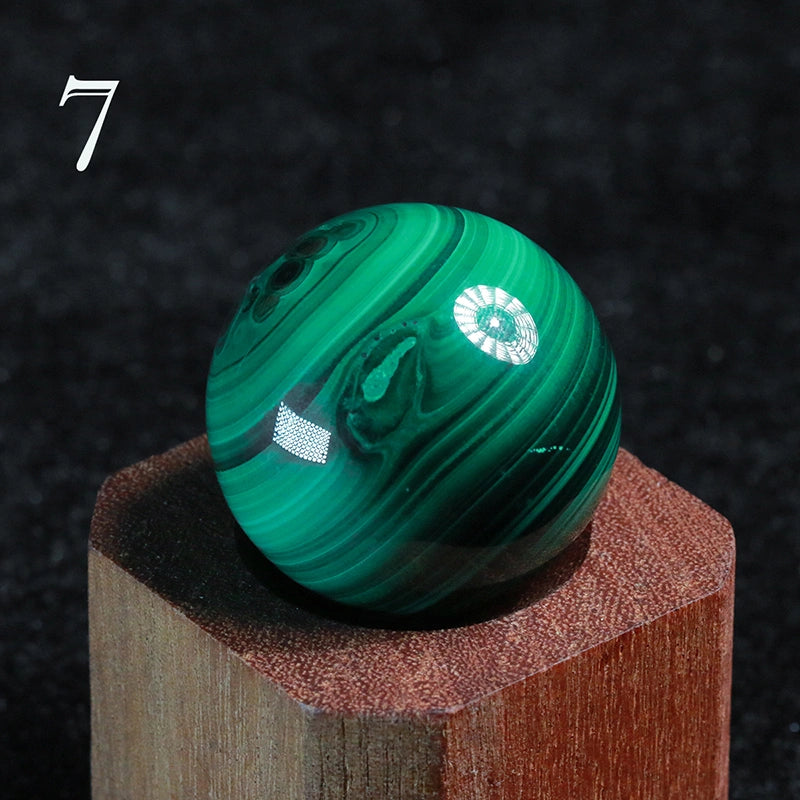 AA Grade Malachite Sphere Natural: Healing Crystal Decor, Heart Chakra,Anahata
