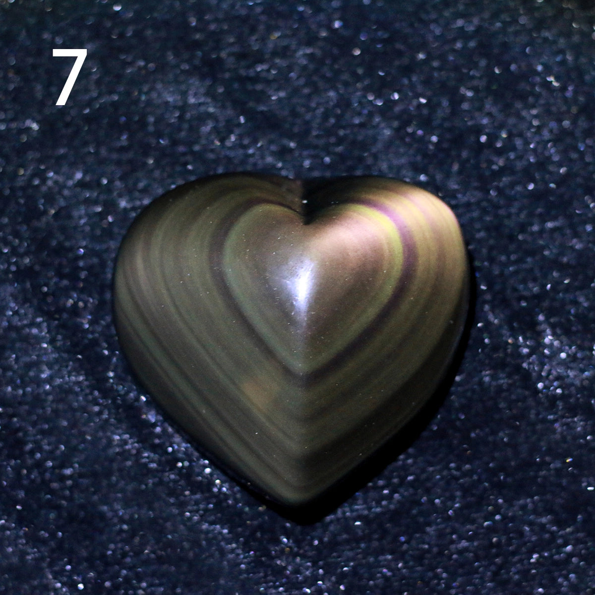 Rainbow obsidian heart-shaped Palm Stone, hand carved gemstone, spiritual chakra, healing crystal decoration,Muladhara