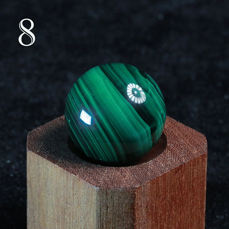 AA Grade Malachite Sphere Natural: Healing Crystal Decor, Heart Chakra,Anahata