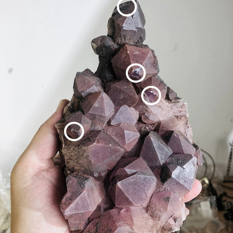 Oversize Amethyst Skeletal Quartz Cluster, Healing Crystal, Chakra, Home Decor