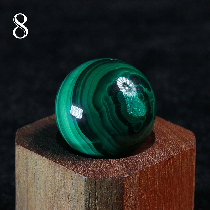 AA Grade Malachite Sphere Natural: Healing Crystal Decor, Heart Chakra,Anahata