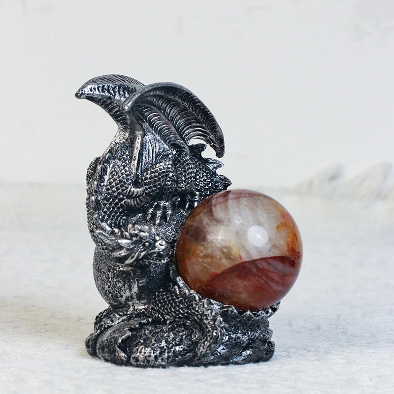 Dragon Crystal Ball Stand | Quartz Sphere Holder | Healing