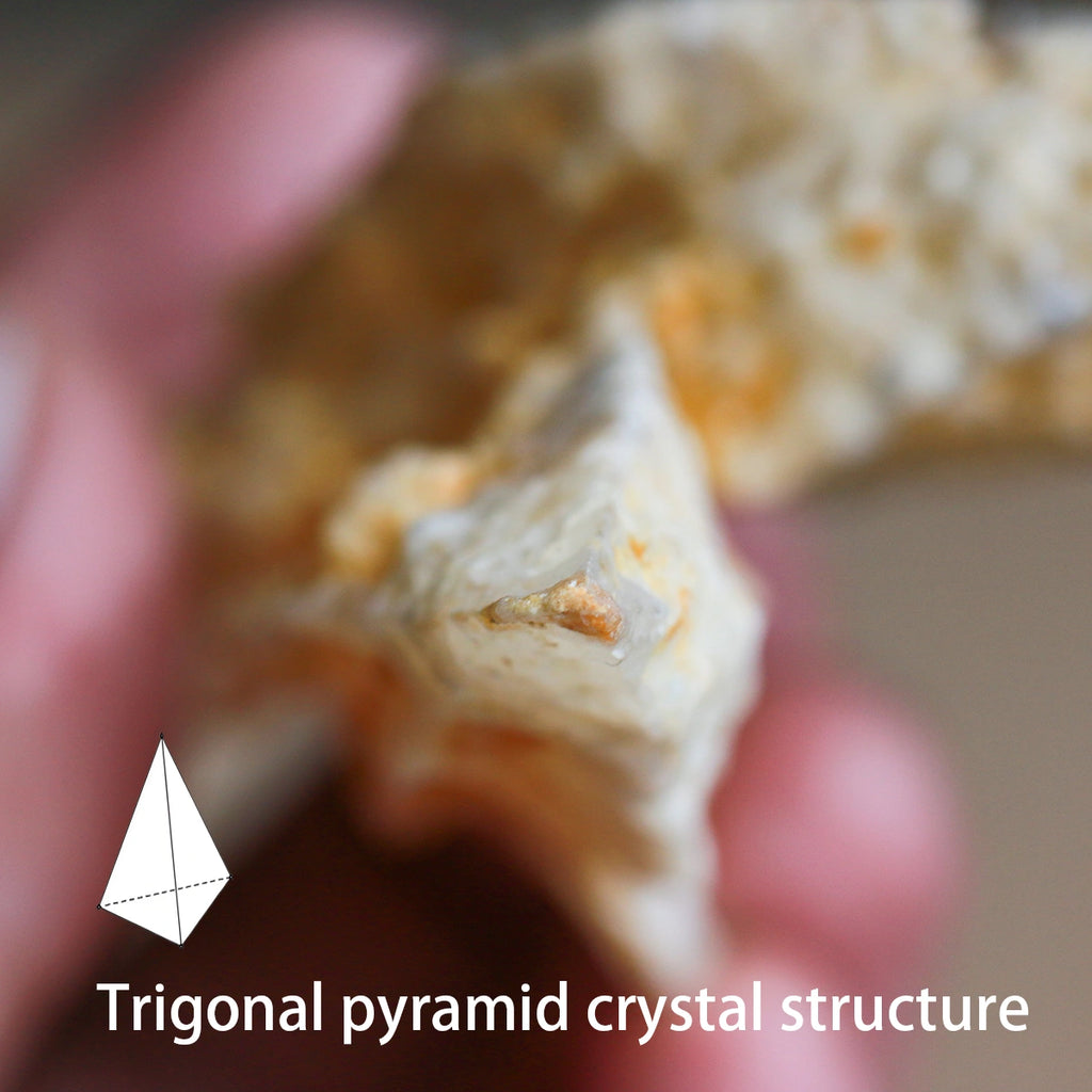 Arrow shaped yellow calcite | cross shaped | collectible | mineral specimen | 100% raw stone | free base