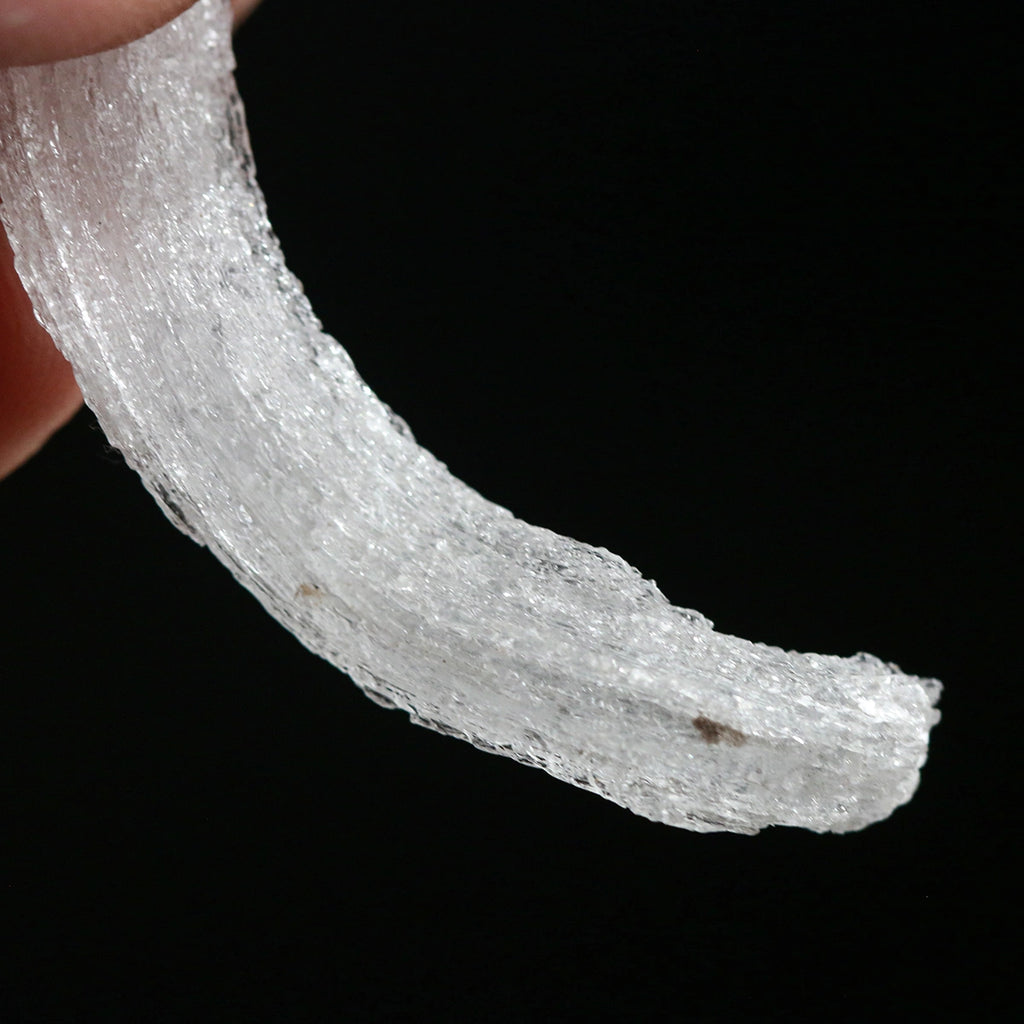 White Selenite Gypsum | "Ram's Horn'' Selenite | earphone shape | Unique design