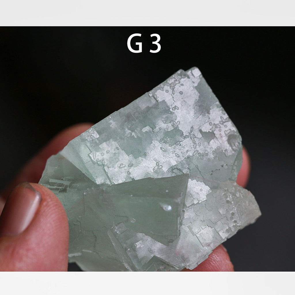 G3-Fluorite, QR code, raw stone, mineral specimen, collection, UV Reactive, Chakra