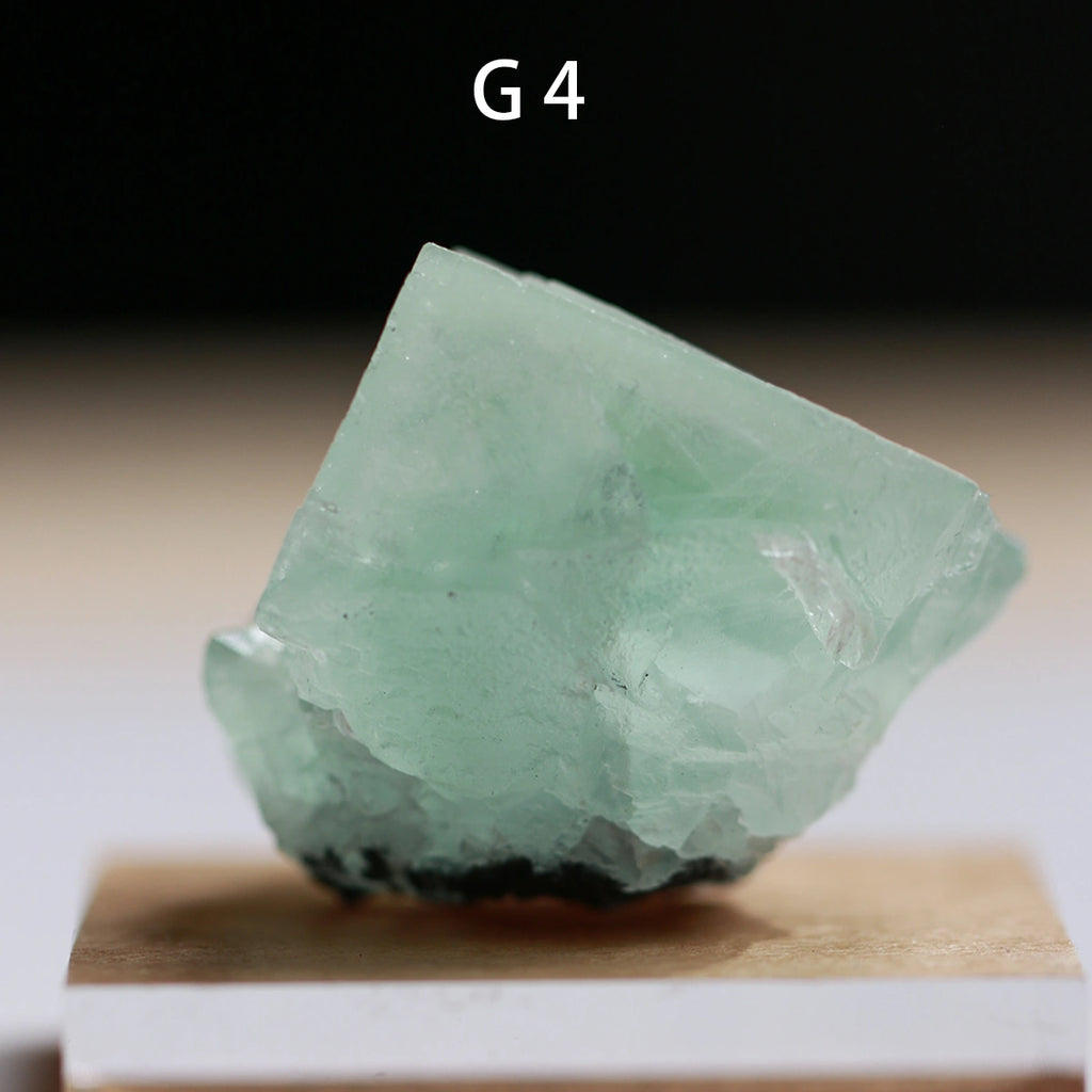 G4-Fluorite, QR code,raw stone, mineral specimen, collection, UV Reactive, Chakra